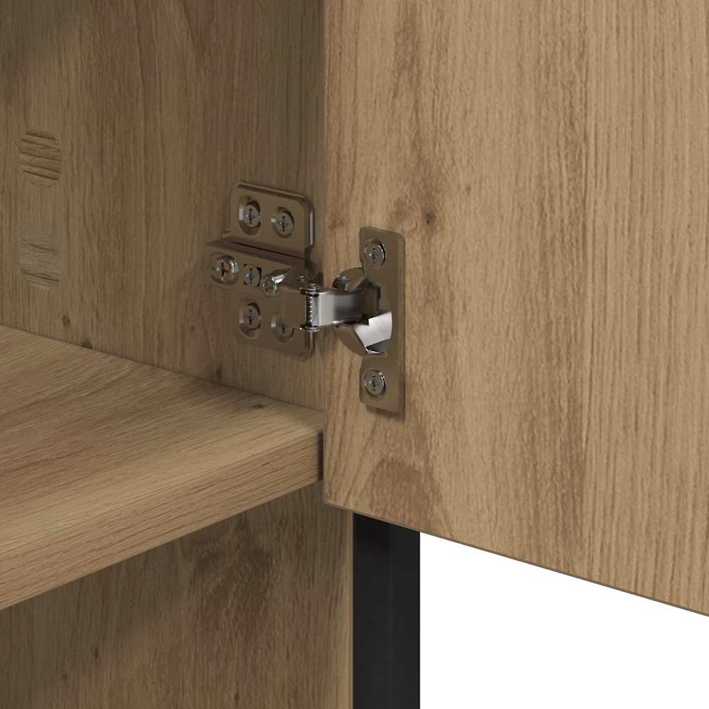 Wandregal mit Regal Wandmontiert Artisan-Eiche 65 x 20 x 60 cm