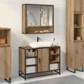 Wandregal mit Regal Wandmontiert Artisan-Eiche 65 x 20 x 60 cm