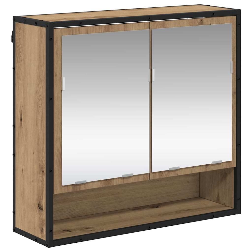Wandregal mit Regal Wandmontiert Artisan-Eiche 65 x 20 x 60 cm