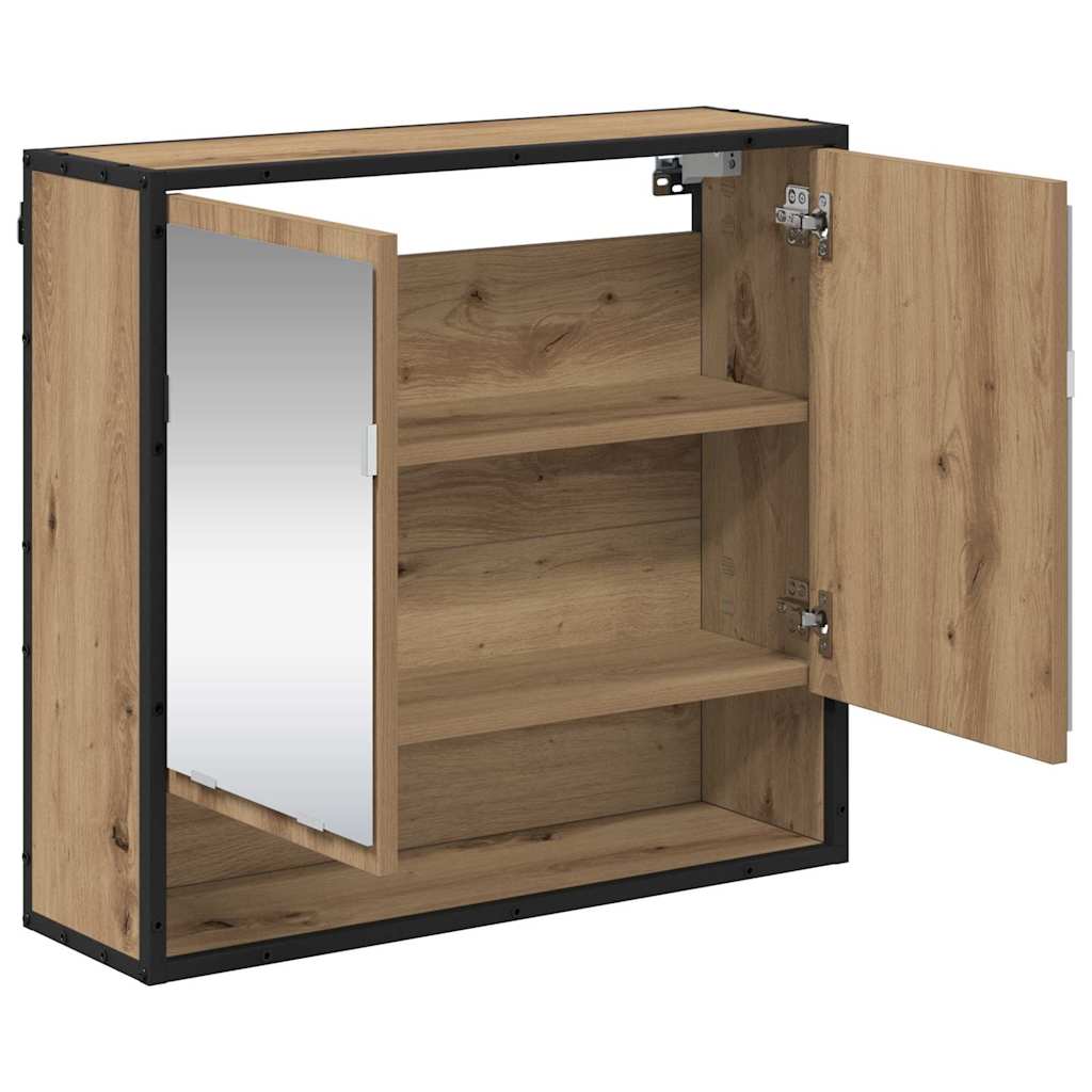 Wandregal mit Regal Wandmontiert Artisan-Eiche 65 x 20 x 60 cm