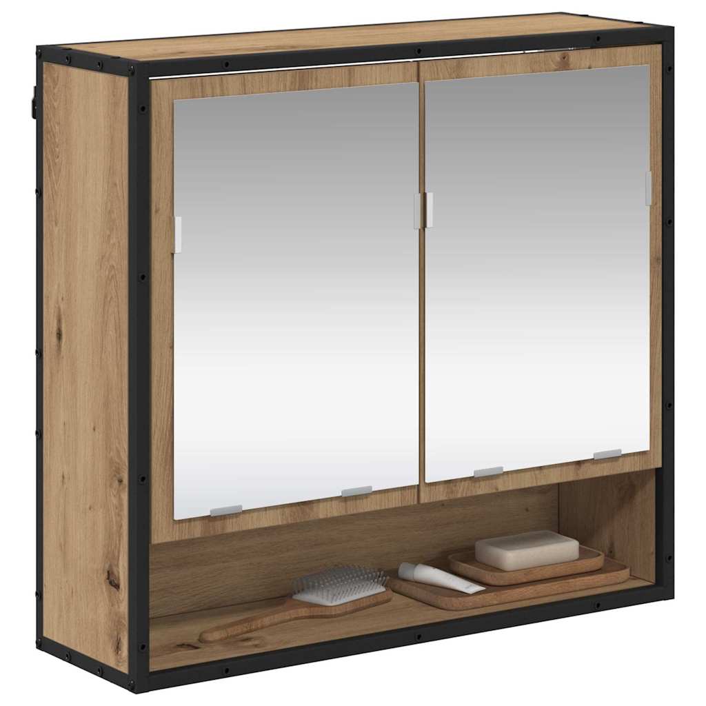 Wandregal mit Regal Wandmontiert Artisan-Eiche 65 x 20 x 60 cm