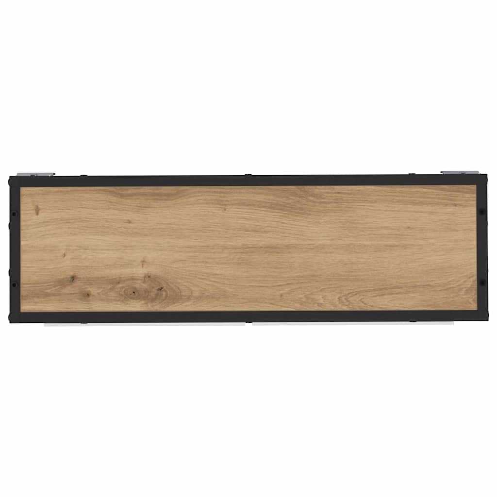 Wandregal mit Regal Wandmontiert Artisan-Eiche 65 x 20 x 60 cm