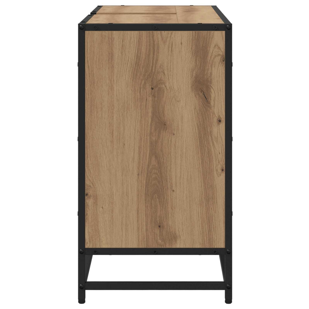 Badezimmerschrank Artisan-Eiche 80 x 33 x 60 cm Holzwerkstoff