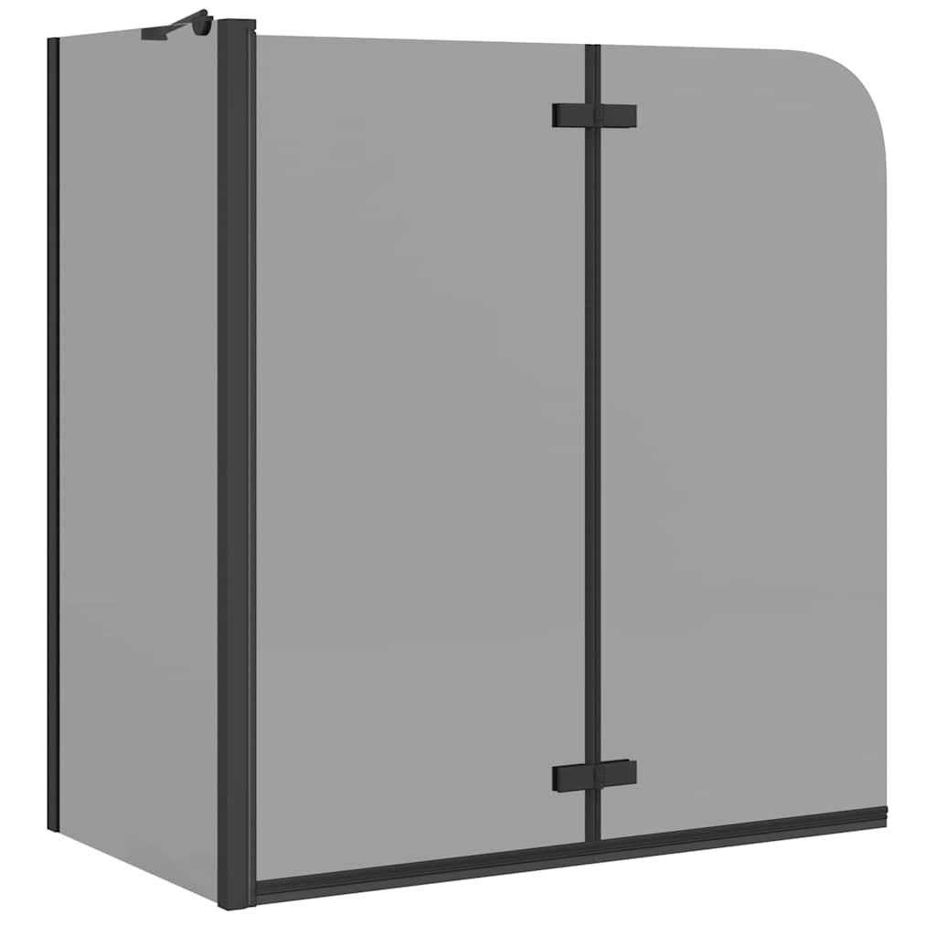 Bad-Duschschirm Schwarz 120 x 68 x 130 cm