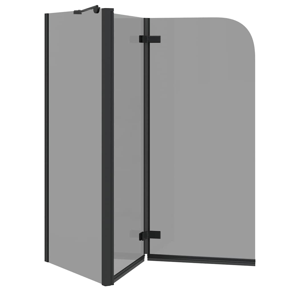 Bad-Duschschirm Schwarz 120 x 68 x 130 cm