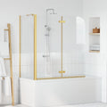 Bad-Duschschirm Gold 120 x 68 x 130 cm