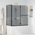 Bi-Falt Duschumhausung Dunkel transparent 120 x 67 x 129 cm