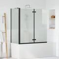 Bad-Duschschirm Schwarz 120 x 68 x 130 cm