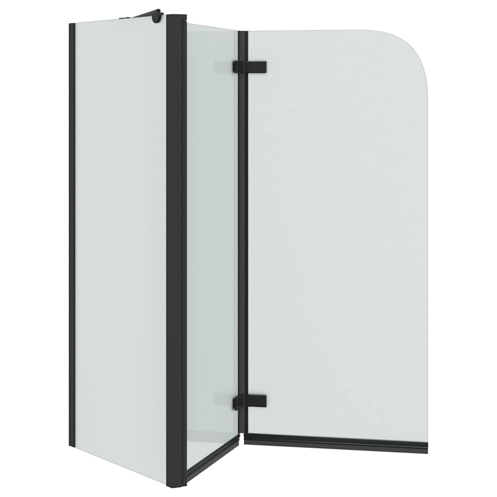 Bad-Duschschirm Schwarz 120 x 68 x 130 cm