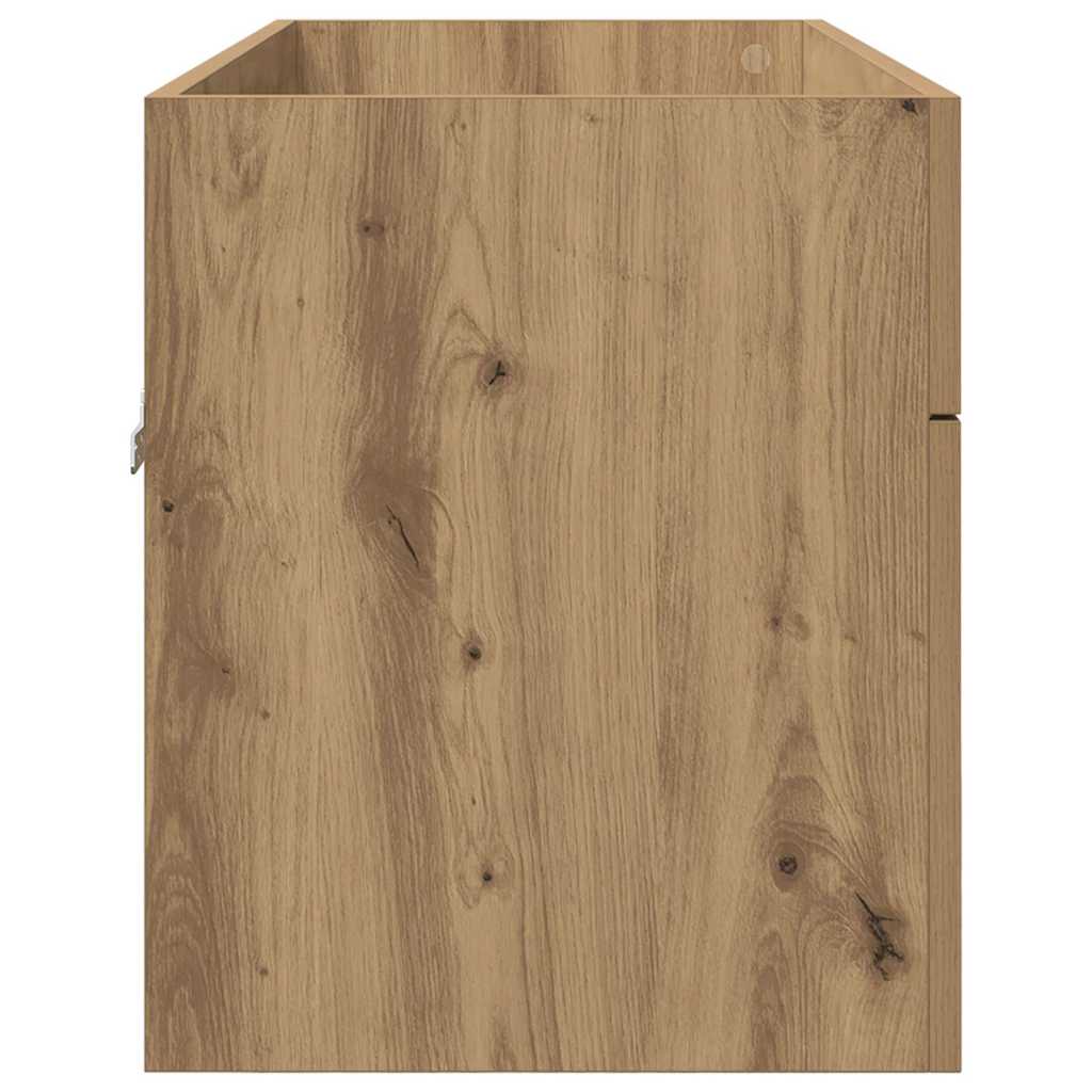 Waschbeckenunterschrank mit Tür Artisan-Eiche Holzwerkstoff