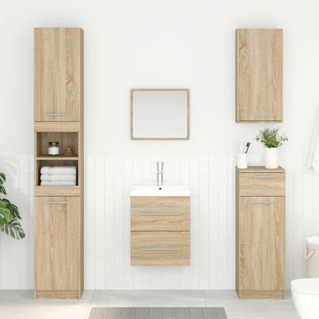 Waschbeckenunterschrank Sonoma-Eiche 38,5 x 41 x 48 cm