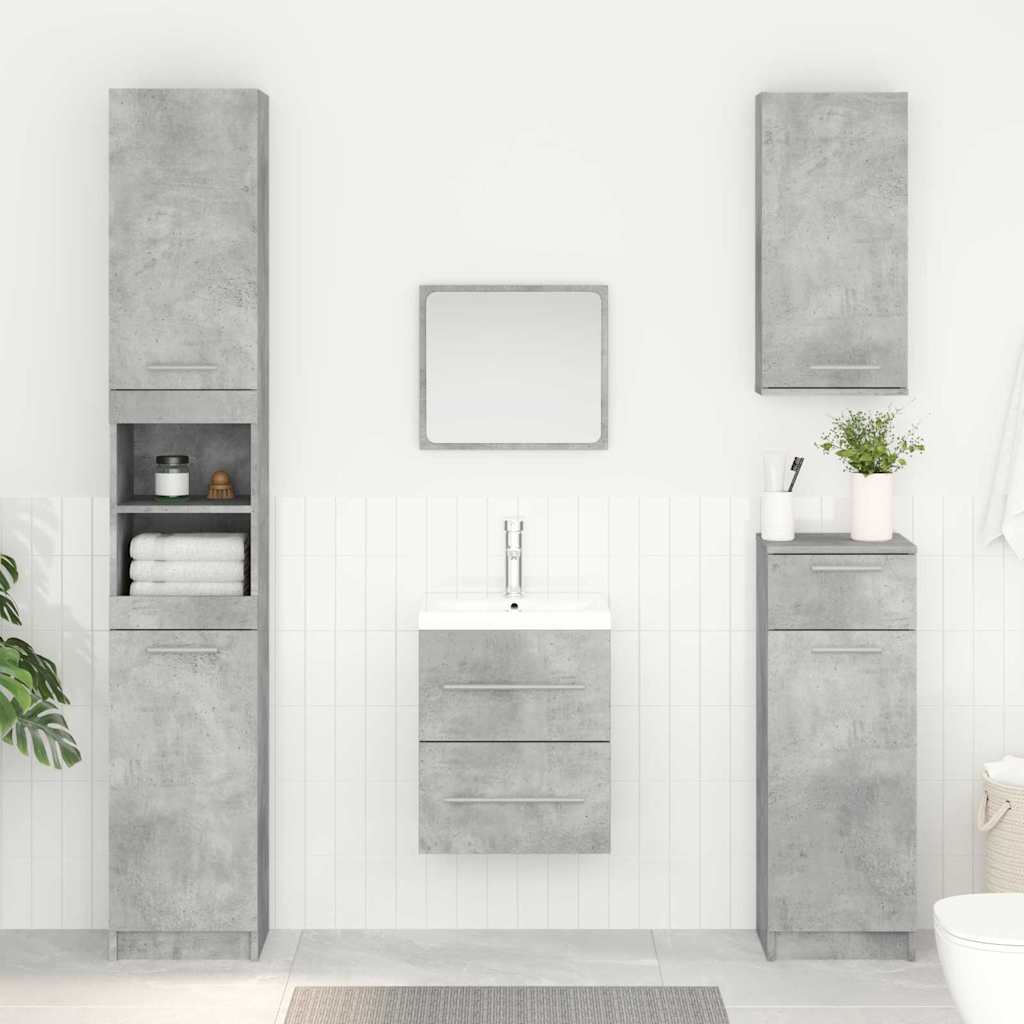 Waschbeckenunterschrank Beton Grau 38,5 x 41 x 48 cm