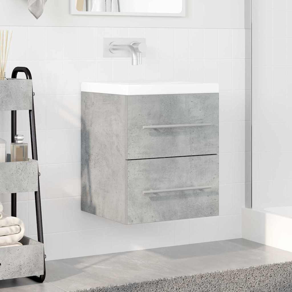 Waschbeckenunterschrank Beton Grau 38,5 x 41 x 48 cm
