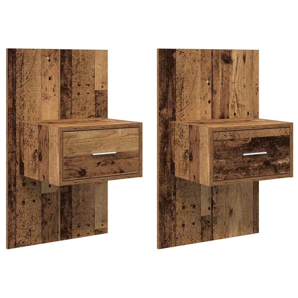 Nachttisch 2 pcs Altholz 50 x 32,5 x 80cm Holzwerkstoff