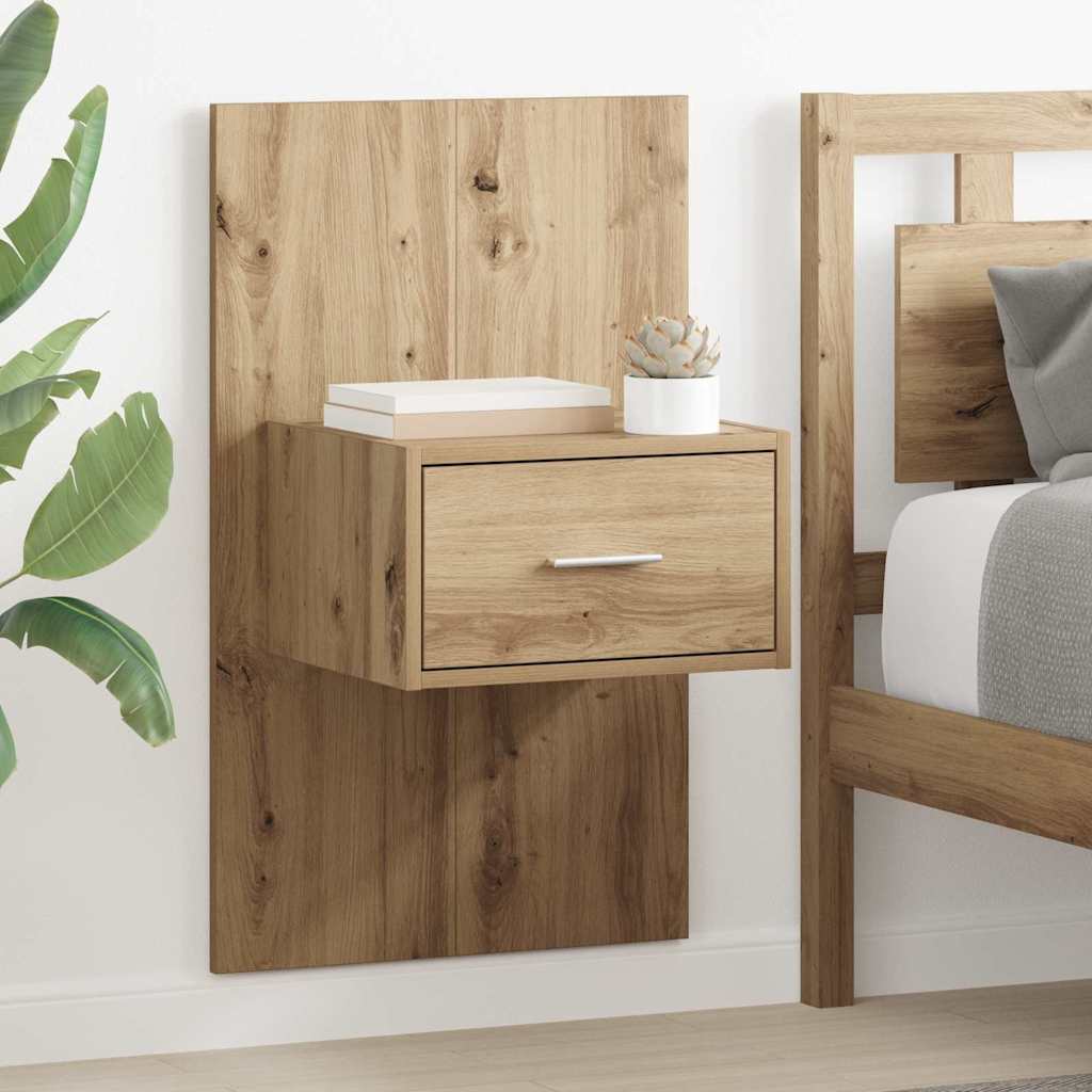 Nachttisch 2 pcs Artisan-Eiche 50 x 32,5 x 80cm Holzwerkstoff