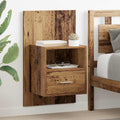 Nachttisch 2 pcs Altholz 50 x 32.5 x 80cm Holzwerkstoff