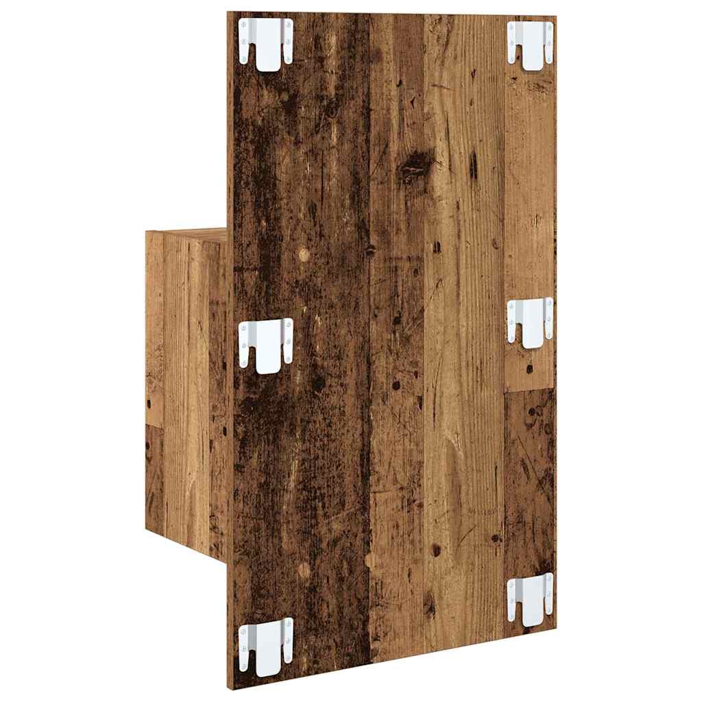 Nachttisch 2 pcs Altholz 50 x 32.5 x 80cm Holzwerkstoff