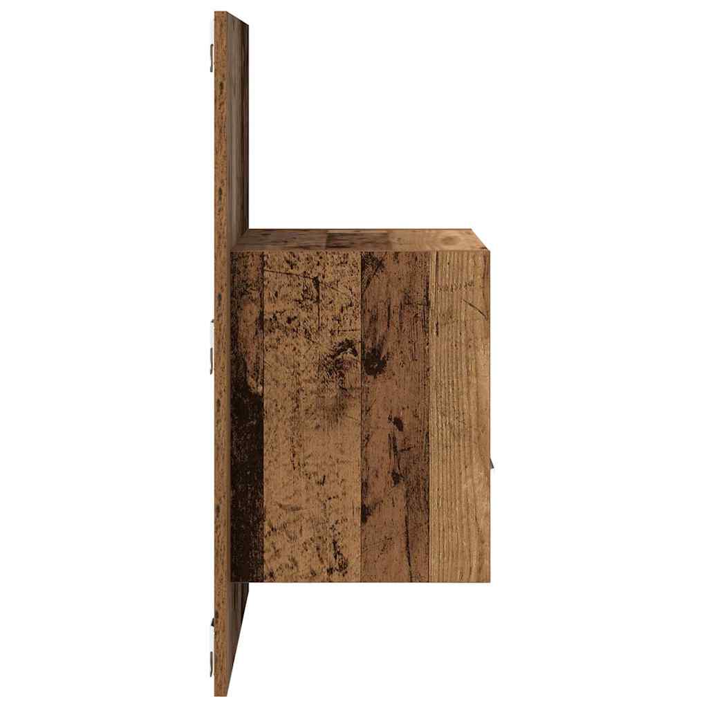 Nachttisch 2 pcs Altholz 50 x 32.5 x 80cm Holzwerkstoff