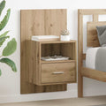 Nachttisch 2 pcs Artisan-Eiche 50 x 32.5 x 80cm Holzwerkstoff