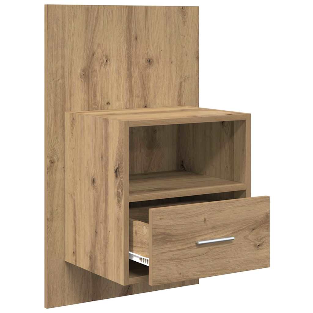 Nachttisch 2 pcs Artisan-Eiche 50 x 32.5 x 80cm Holzwerkstoff