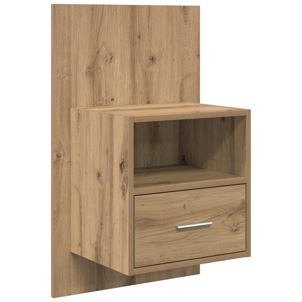Nachttisch 2 pcs Artisan-Eiche 50 x 32.5 x 80cm Holzwerkstoff