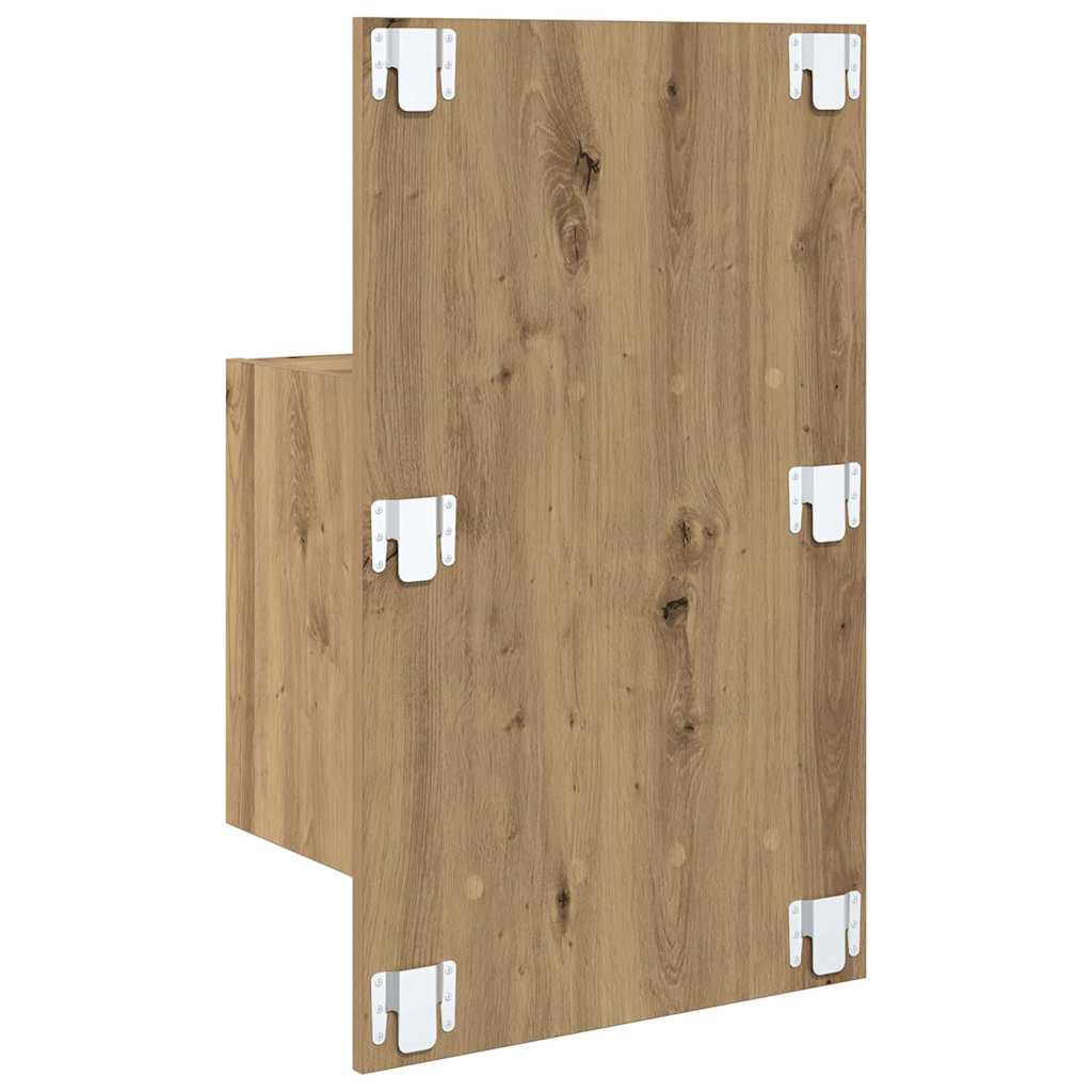 Nachttisch 2 pcs Artisan-Eiche 50 x 32.5 x 80cm Holzwerkstoff