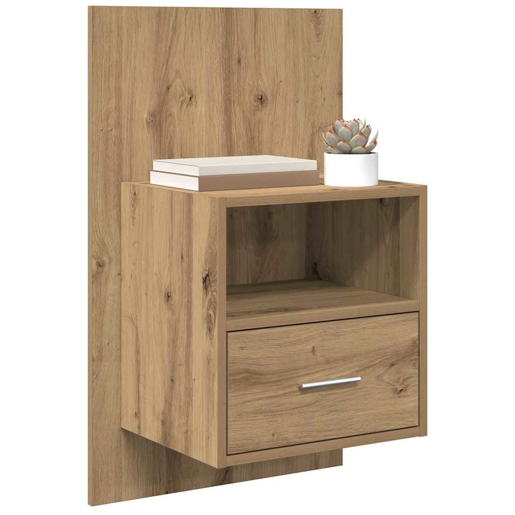 Nachttisch 2 pcs Artisan-Eiche 50 x 32.5 x 80cm Holzwerkstoff