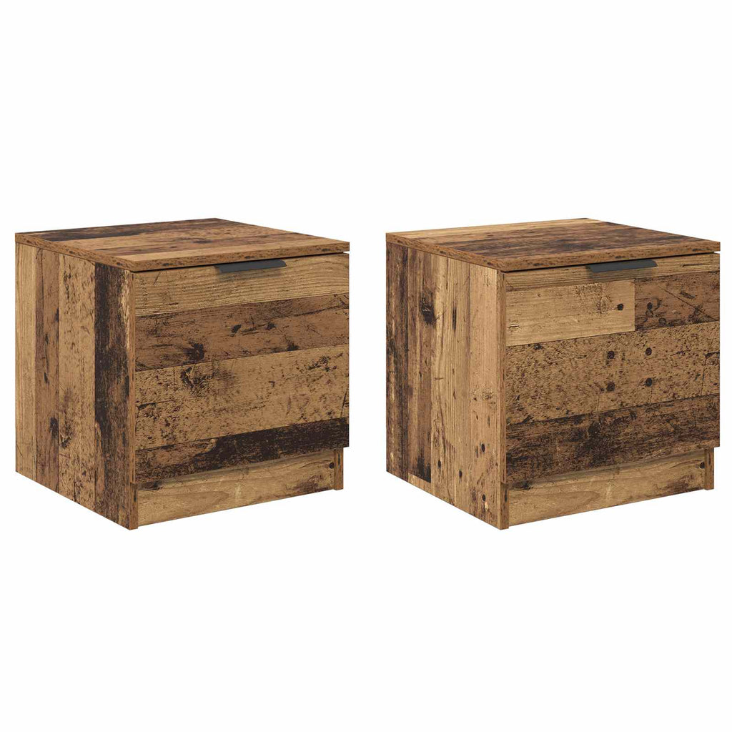 Bettschrank 2 pcs Altholz 40 x 39 x 40 cm Holzwerkstoff