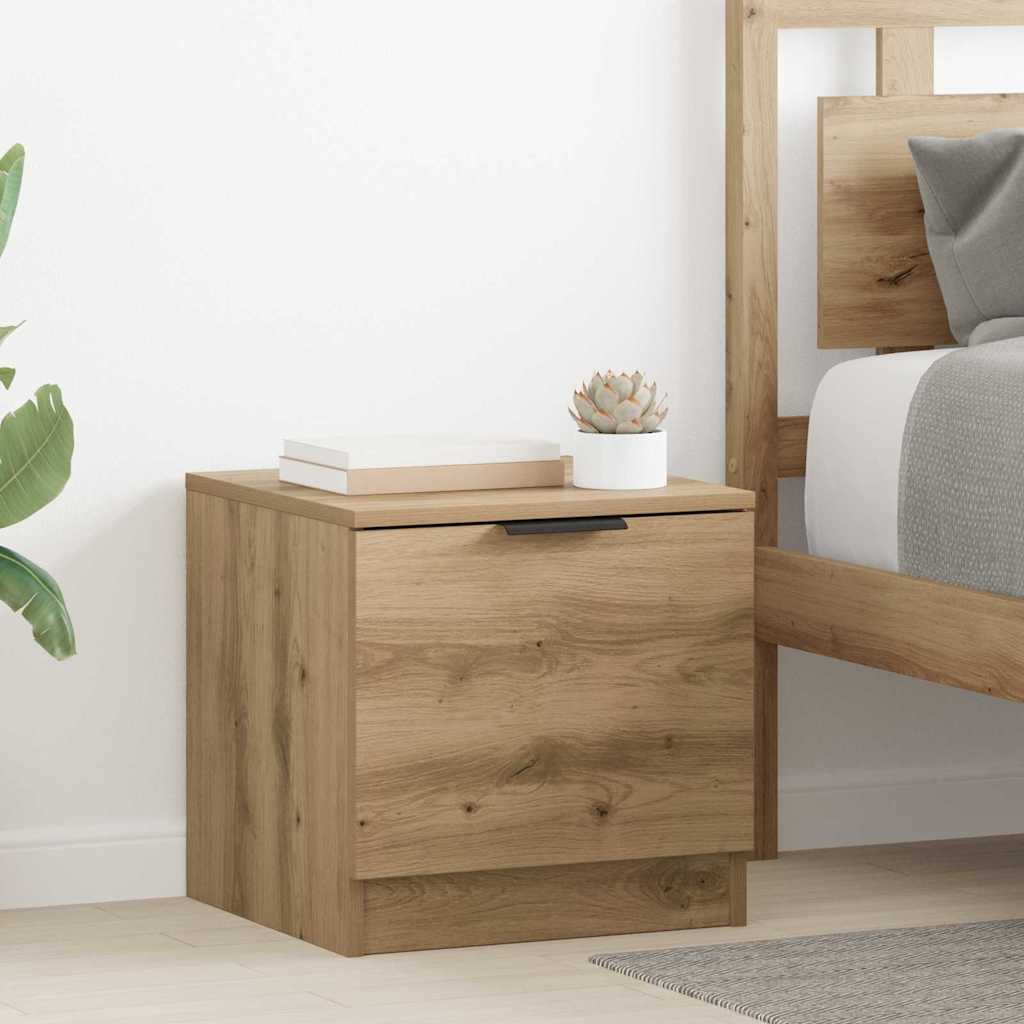 Bettschrank 2 pcs Artisan-Eiche 40 x 39 x 40 cm Holzwerkstoff