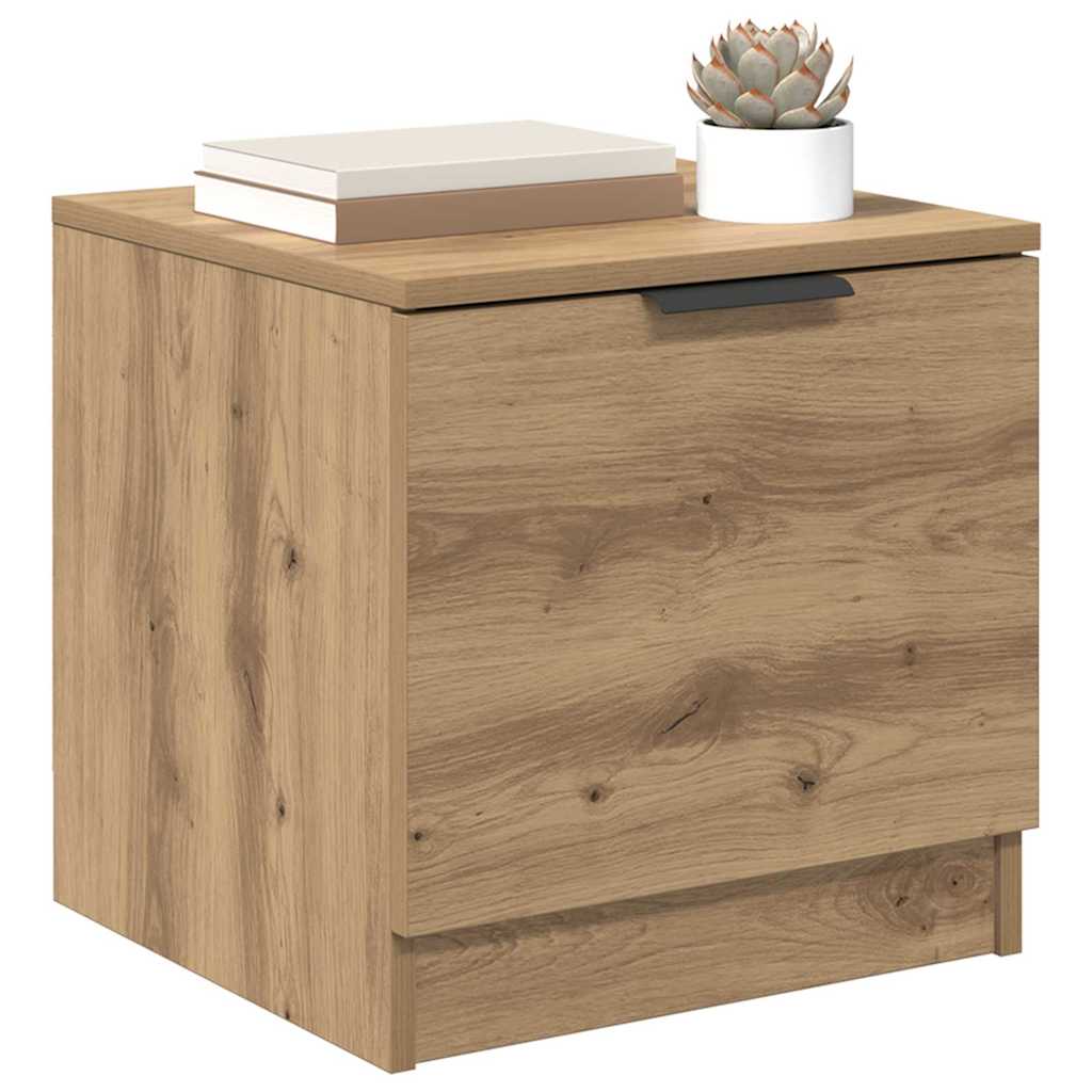 Bettschrank 2 pcs Artisan-Eiche 40 x 39 x 40 cm Holzwerkstoff