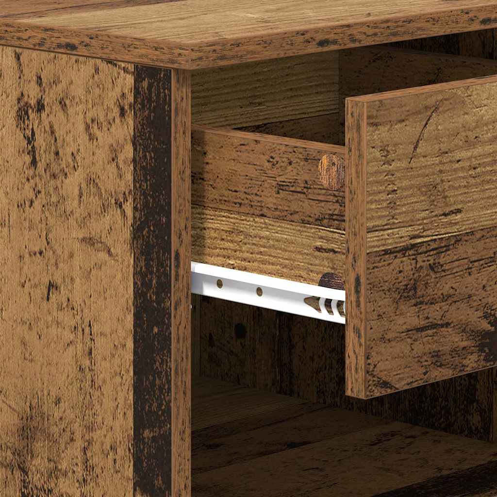 Bettschrank 2 pcs Altholz 40 x 39 x 40 cm Holzwerkstoff