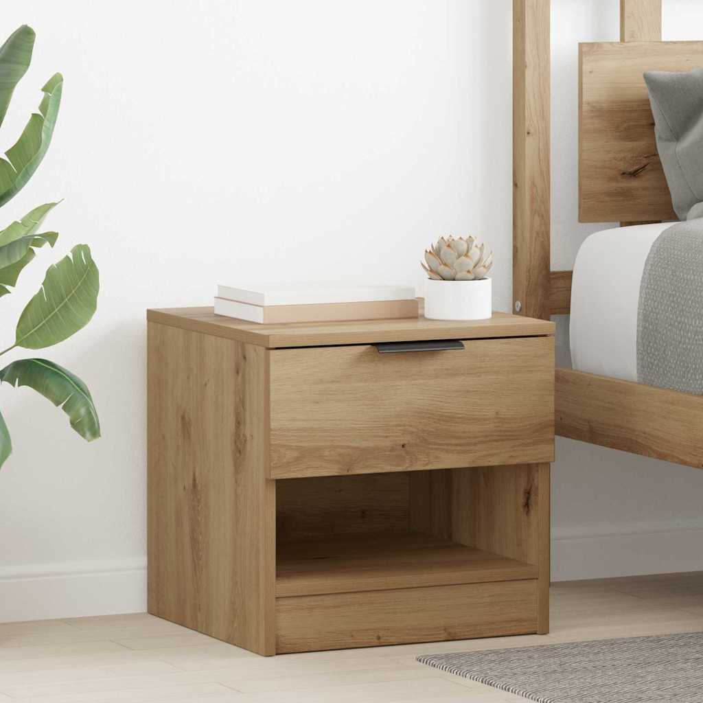 Bettschrank 2 pcs Artisan-Eiche 40 x 39 x 40 cm Holzwerkstoff