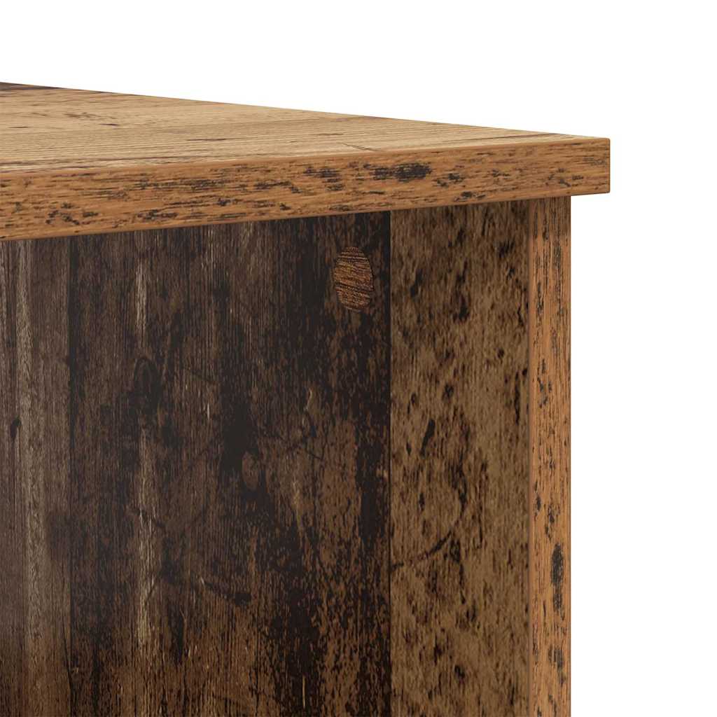 Couchtisch mit Schubladen Altholz 102 x 50 x 36cm Holzwerkstoff