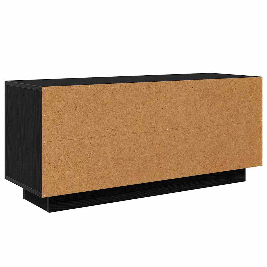TV-Schränk Schwarz Eichen-Optik 102 x 35 x 45 cm Holzwerkstoff