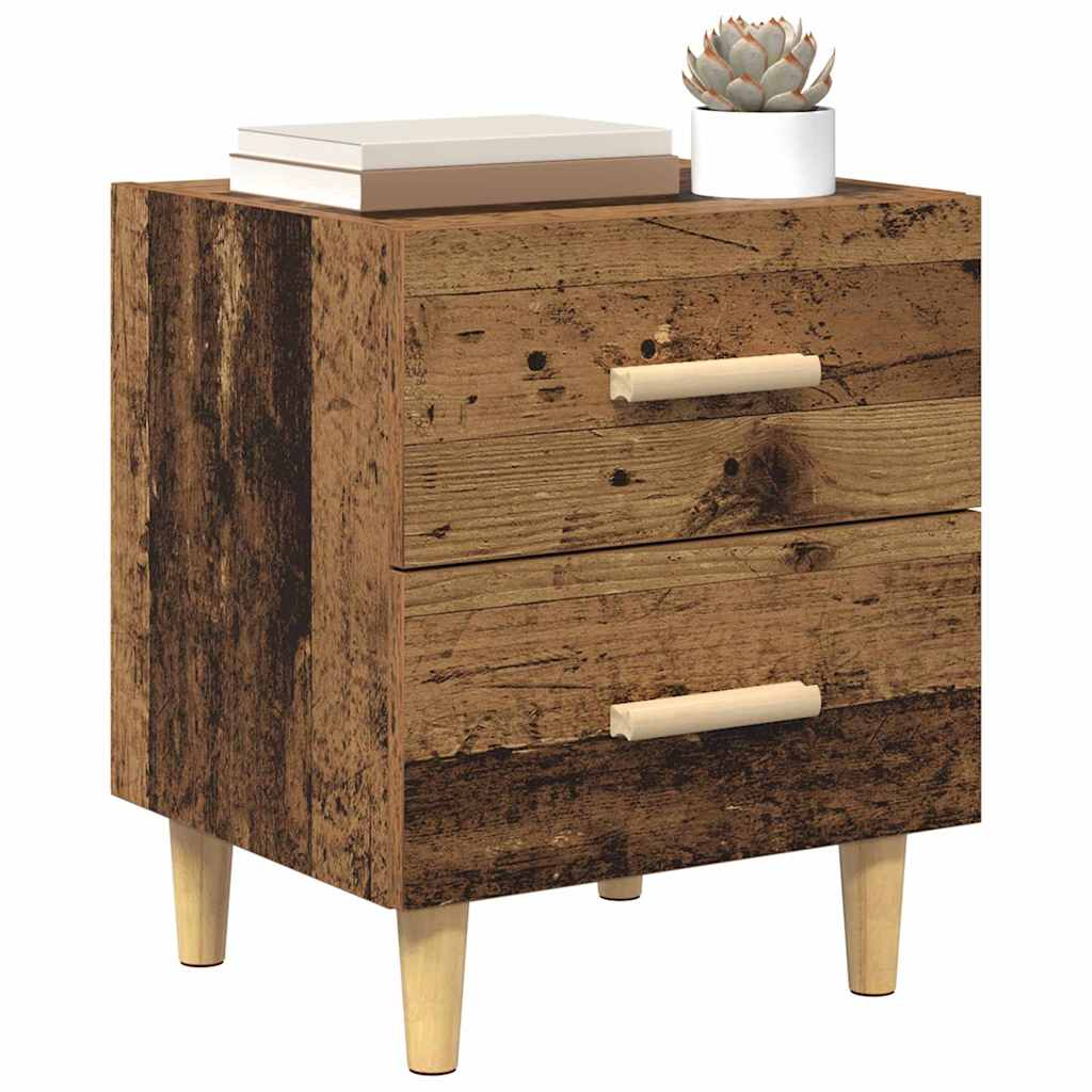 Bettschrank 2 pcs Altholz 40 x 35 x 47,5 cm Holzwerkstoff