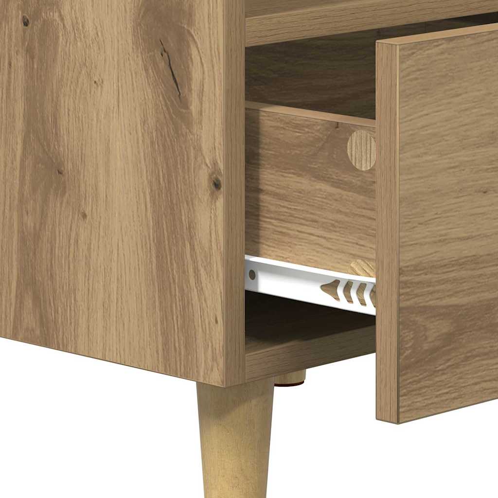 Bettschrank 2 pcs Artisan-Eiche 40 x 35 x 47,5 cm Holzwerkstoff