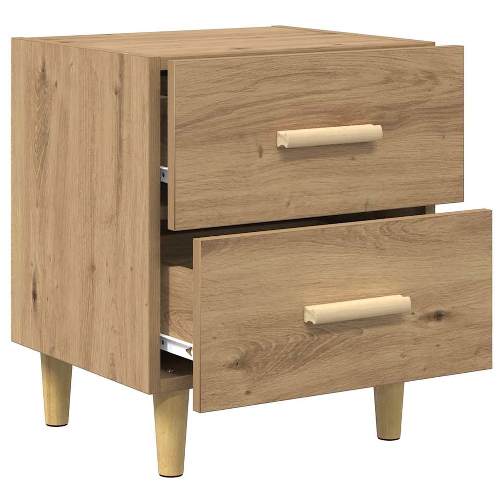 Bettschrank 2 pcs Artisan-Eiche 40 x 35 x 47,5 cm Holzwerkstoff