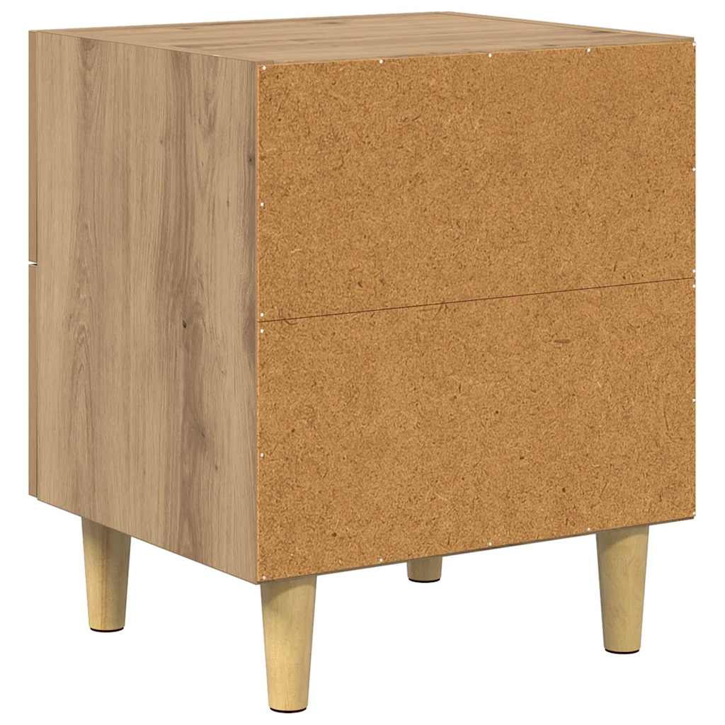 Bettschrank 2 pcs Artisan-Eiche 40 x 35 x 47,5 cm Holzwerkstoff