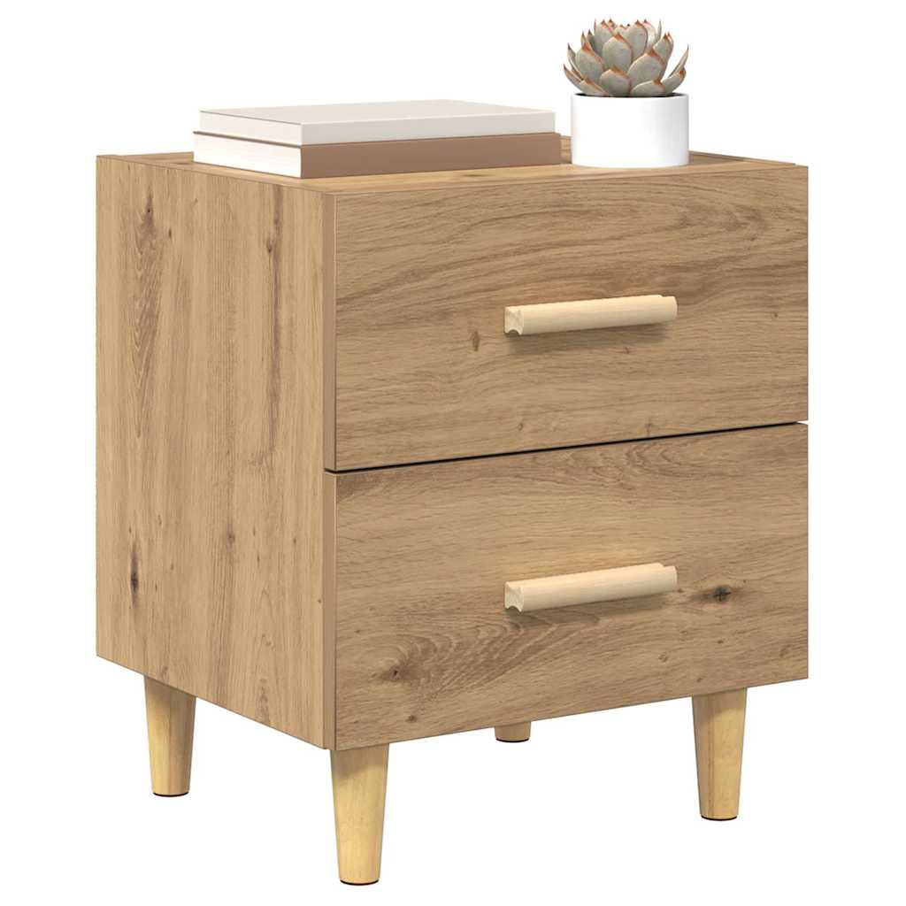 Bettschrank 2 pcs Artisan-Eiche 40 x 35 x 47,5 cm Holzwerkstoff
