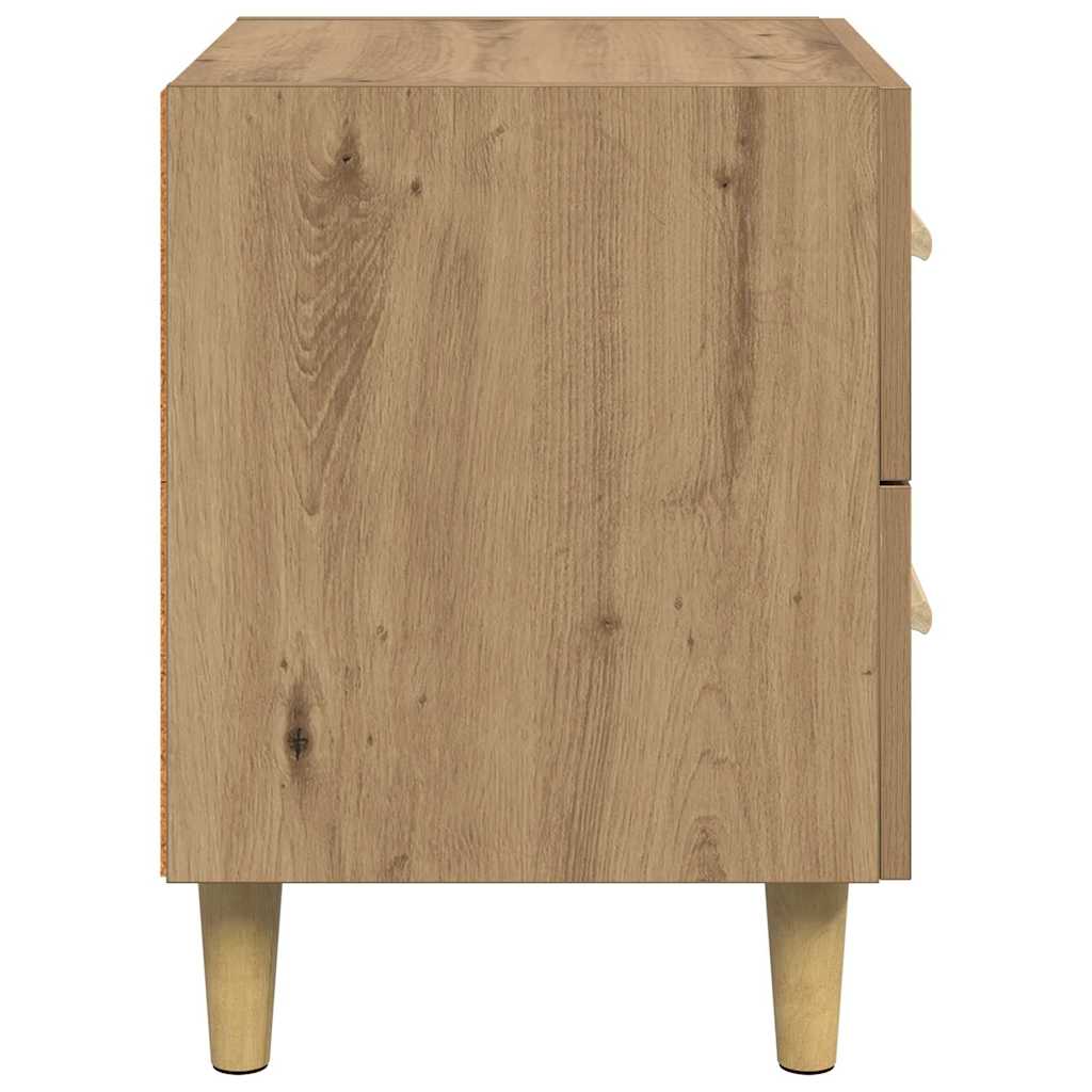 Bettschrank 2 pcs Artisan-Eiche 40 x 35 x 47,5 cm Holzwerkstoff