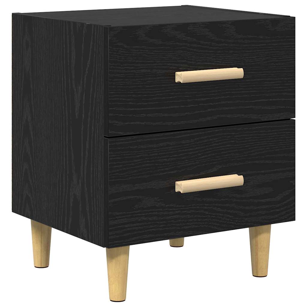 Bettschrank Schwarz Eichen-Optik 40 x 35 x 47,5 cm