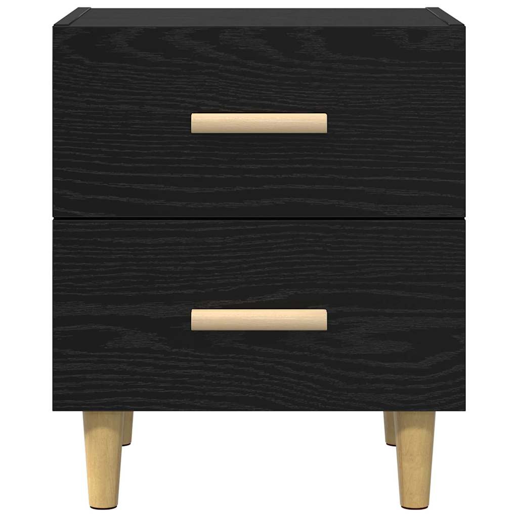 Bettschrank Schwarz Eichen-Optik 40 x 35 x 47,5 cm
