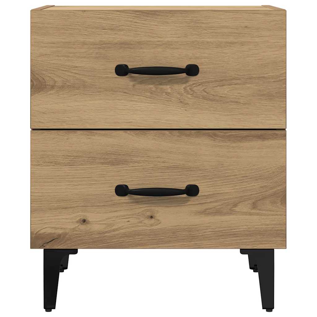 Bettschrank 2 pcs Artisan-Eiche 40 x 35 x 47,5 cm Holzwerkstoff