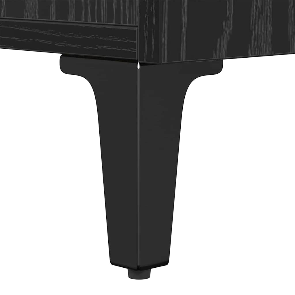 Bettschrank 2 pcs Schwarz Eichen-Optik 40 x 35 x 47,5 cm