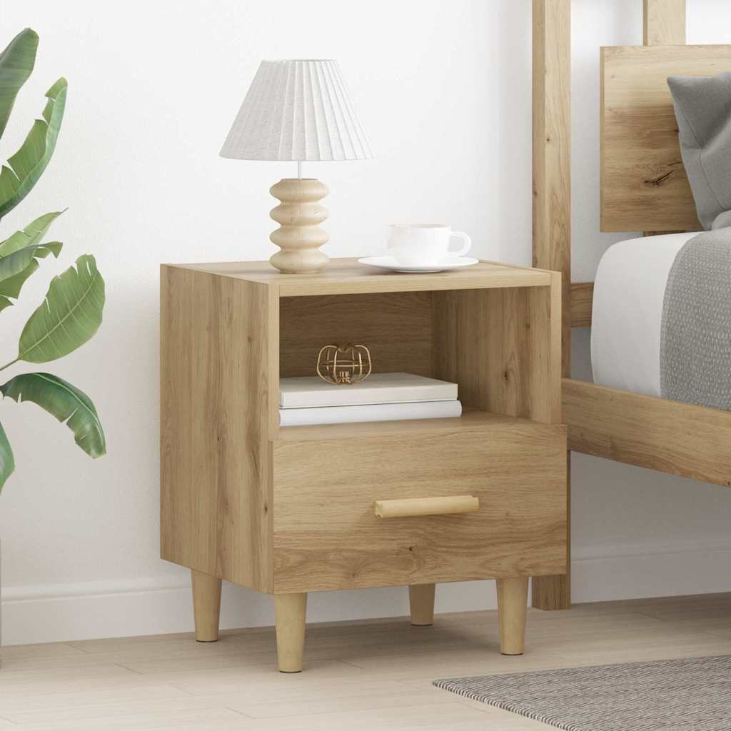 Nachttisch 2 pcs Artisan-Eiche 40 x 35 x 47 cm Holzwerkstoff