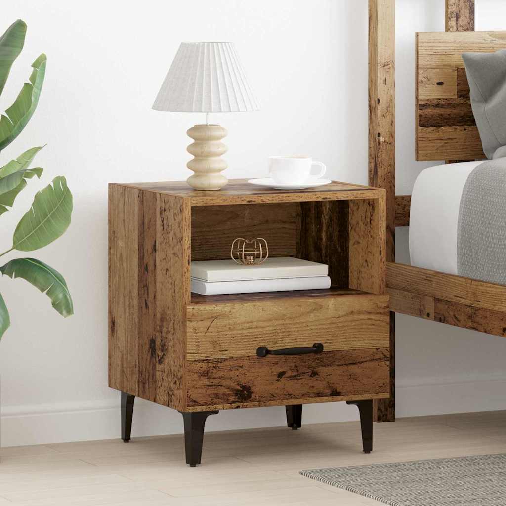 Nachttisch Altholz 40 x 35 x 47,5 cm Holzwerkstoff
