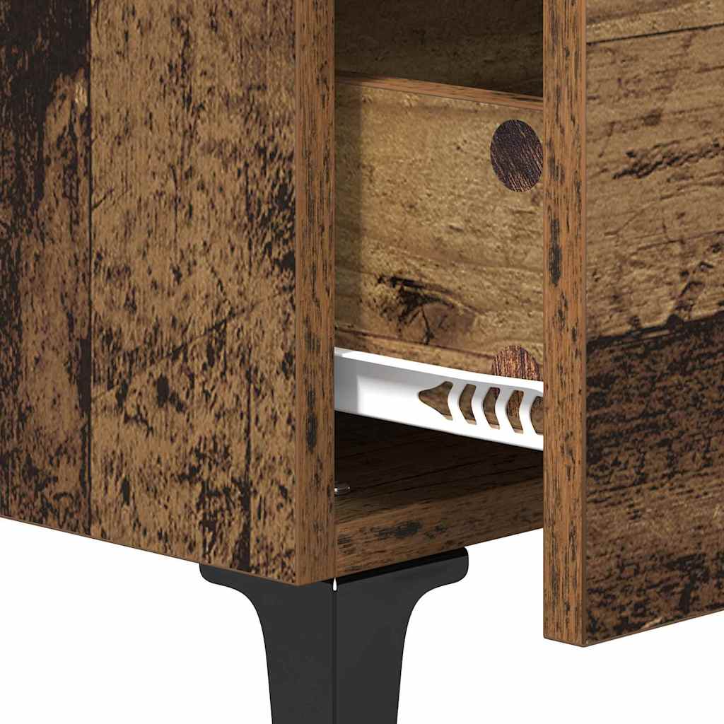 Nachttisch 2 pcs Altholz 40 x 35 x 47,5 cm Holzwerkstoff