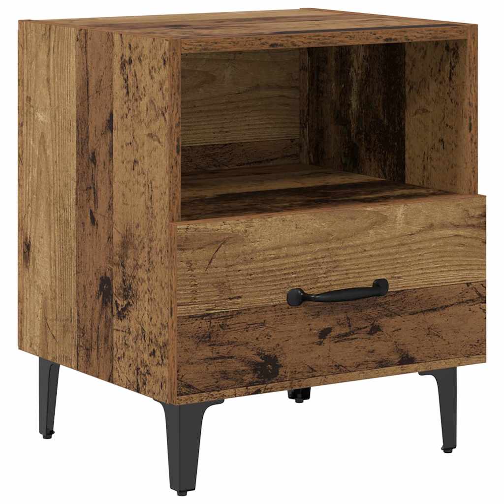 Nachttisch 2 pcs Altholz 40 x 35 x 47,5 cm Holzwerkstoff