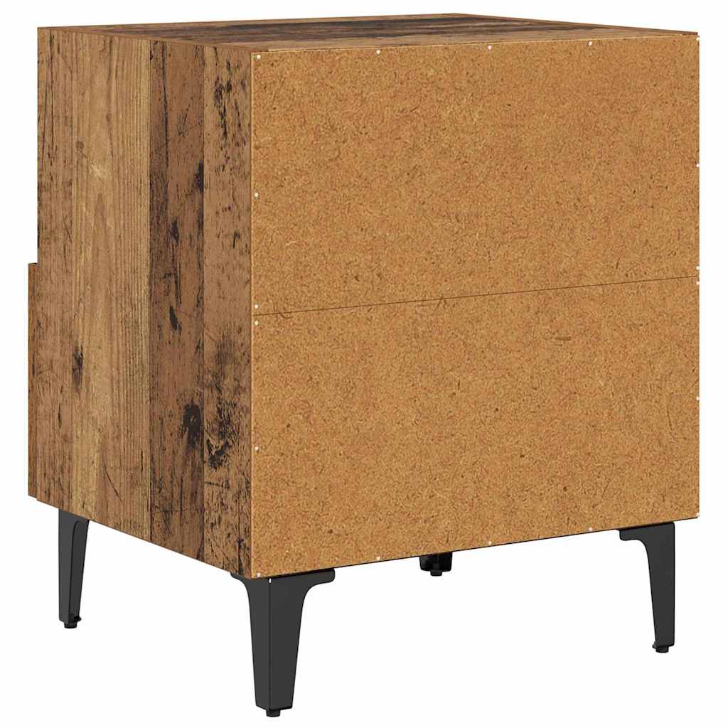 Nachttisch 2 pcs Altholz 40 x 35 x 47,5 cm Holzwerkstoff