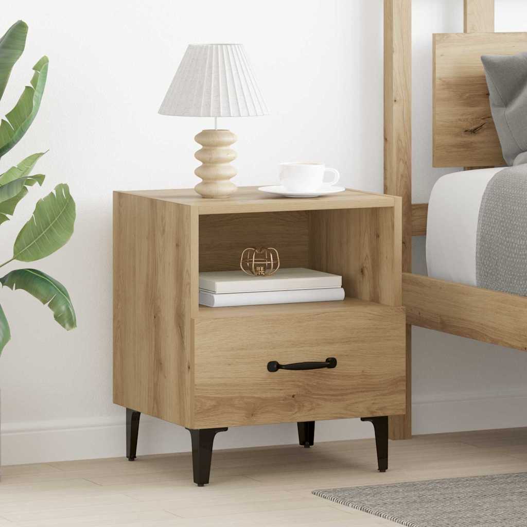 Nachttisch 2 pcs Artisan-Eiche 40 x 35 x 47,5 cm Holzwerkstoff